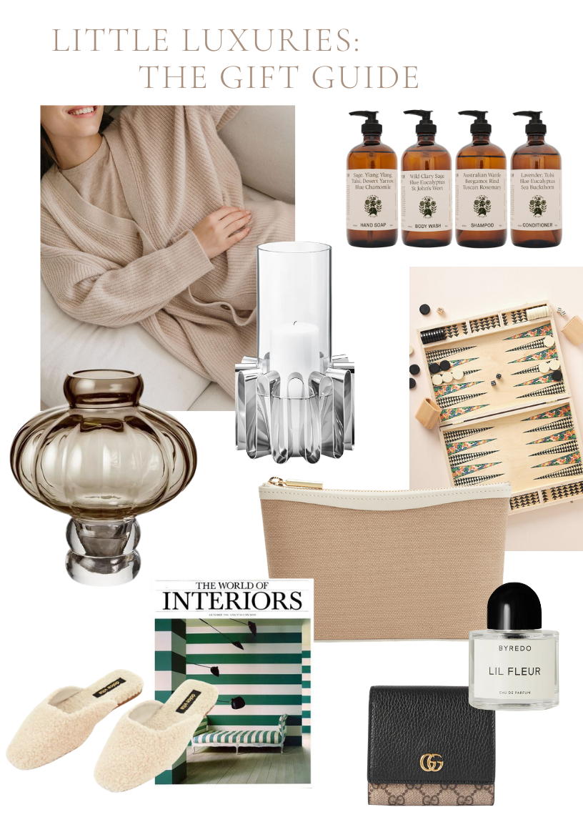 Little Luxuries Gift Guide Collage from Millay Studio