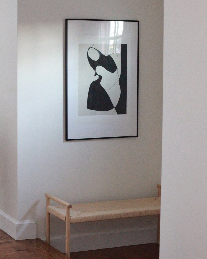 Simple Modern Art in Entryway- Millay Studio